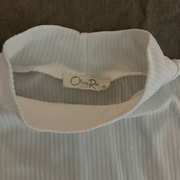 Olivia Rae White Ribbed Tank Top - Picture 2 of 2